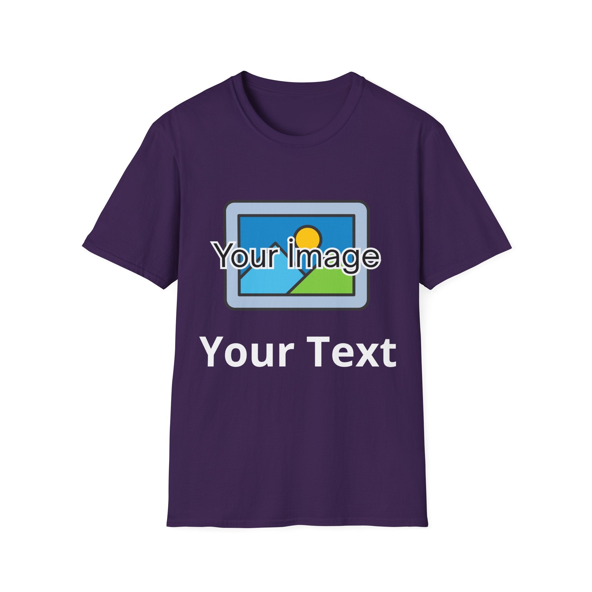 Unisex Custom Photo T-Shirt — Personalized Image & Text Tee