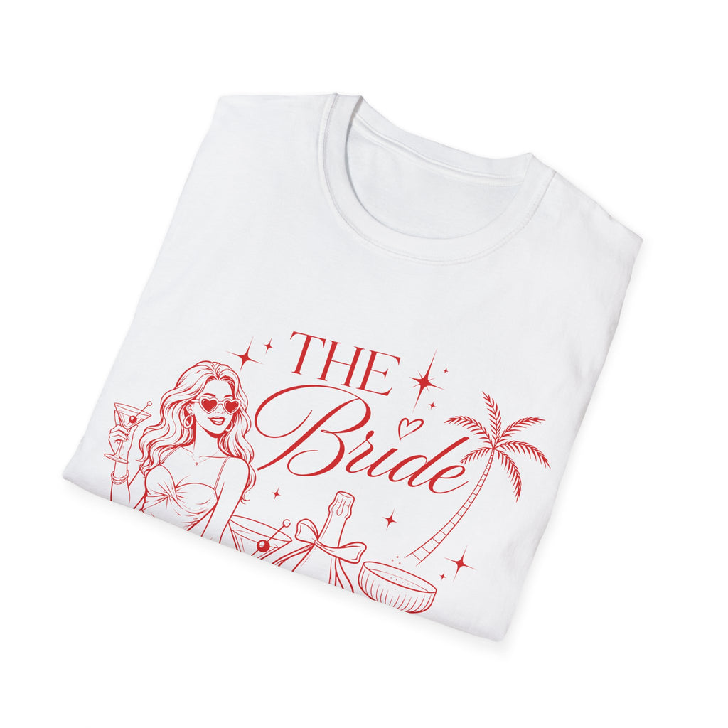 Bride Hen Party T-Shirt — 'The Bride' Bachelorette Tee (Custom Name Option)