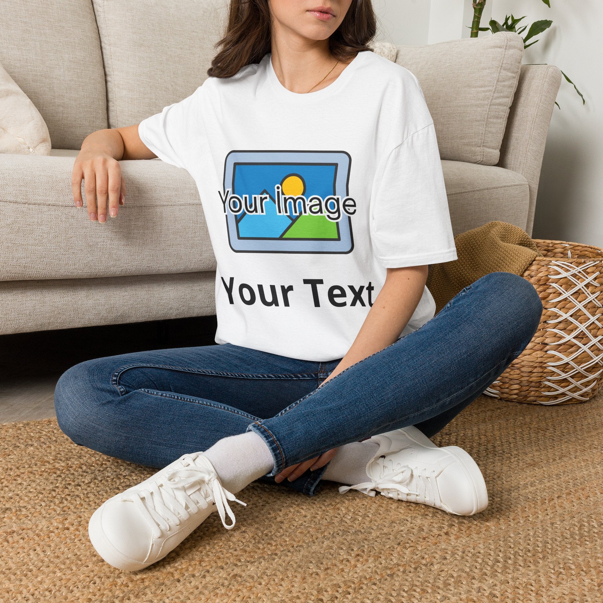 Unisex Custom Photo T-Shirt — Personalized Image & Text Tee