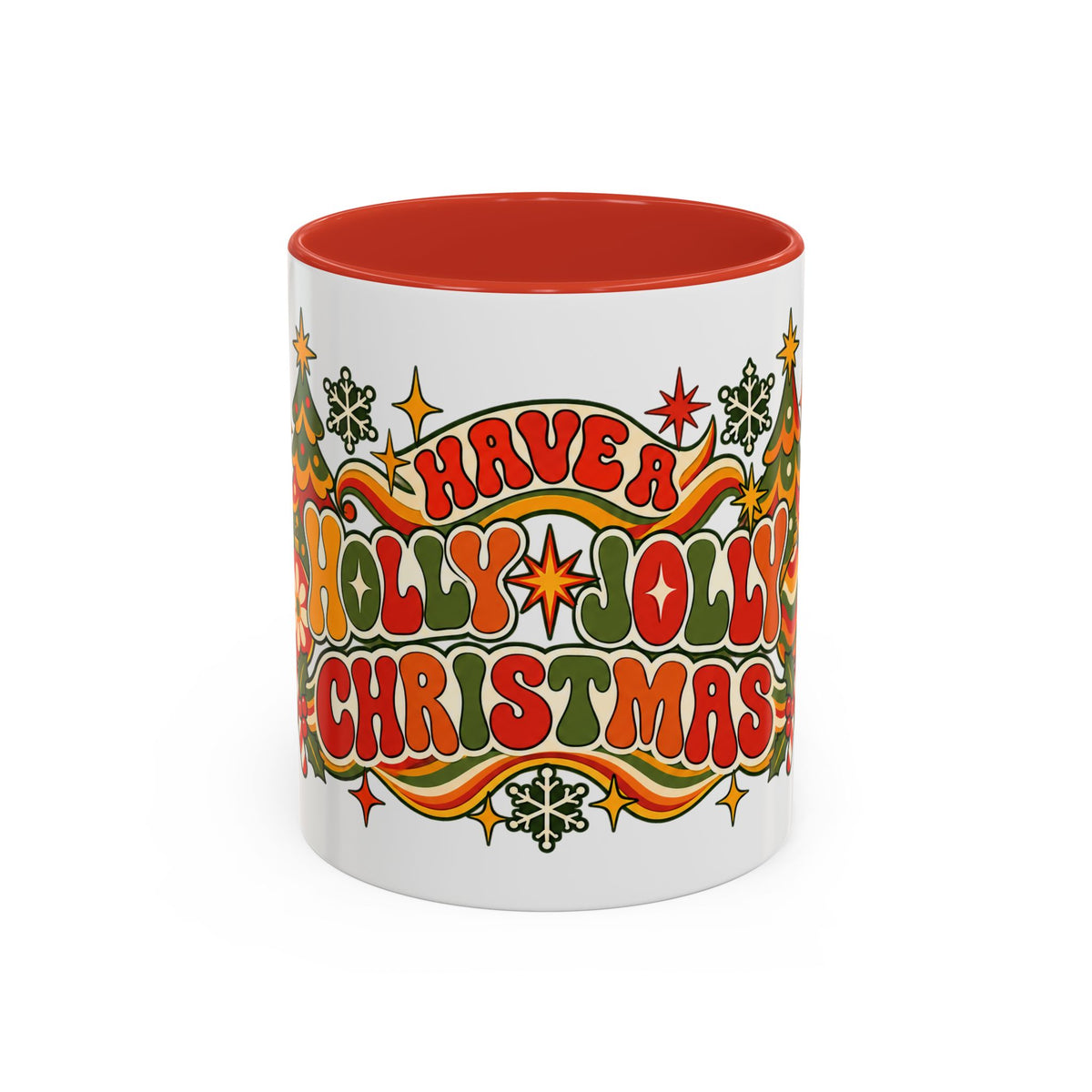 Have a Merry Jolly Christmas Retro Holiday Mug