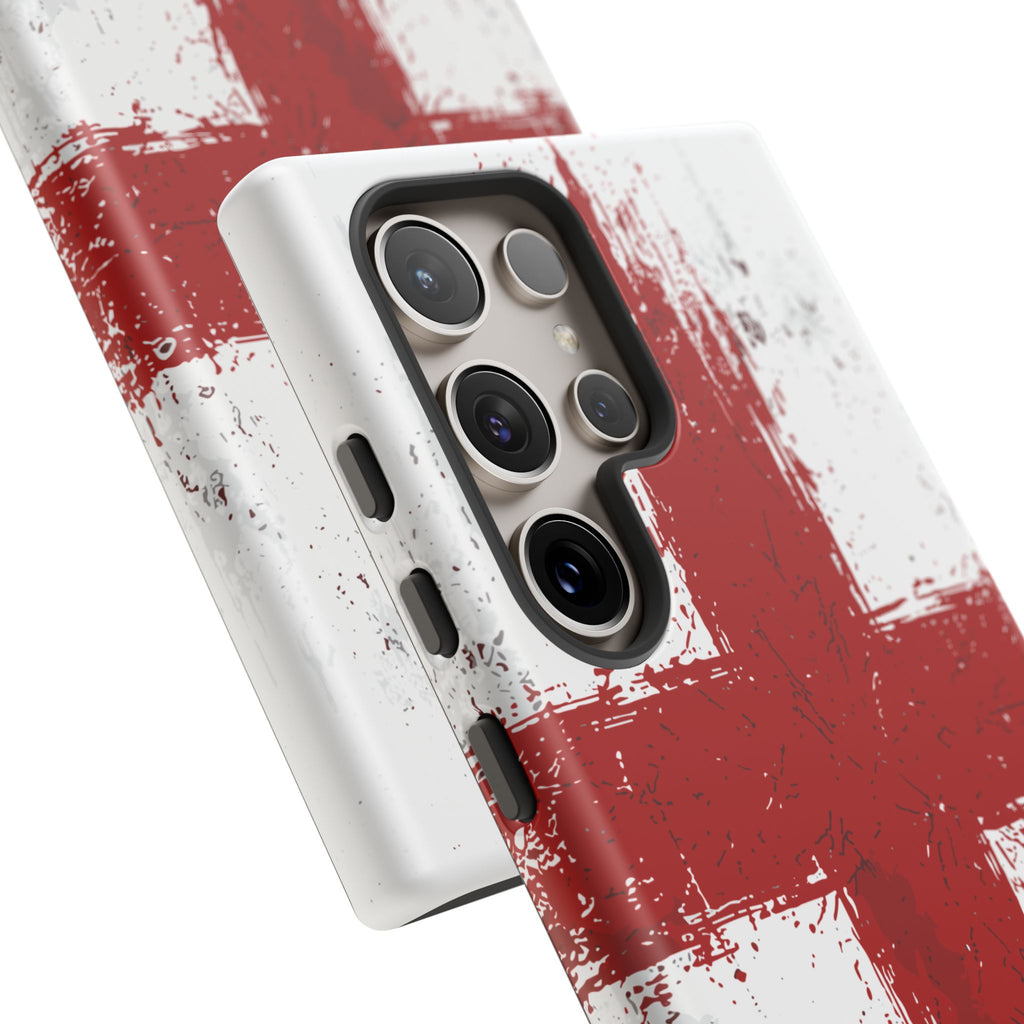 Phone Case - Distressed England St. George's Cross Patriotic Tough Case