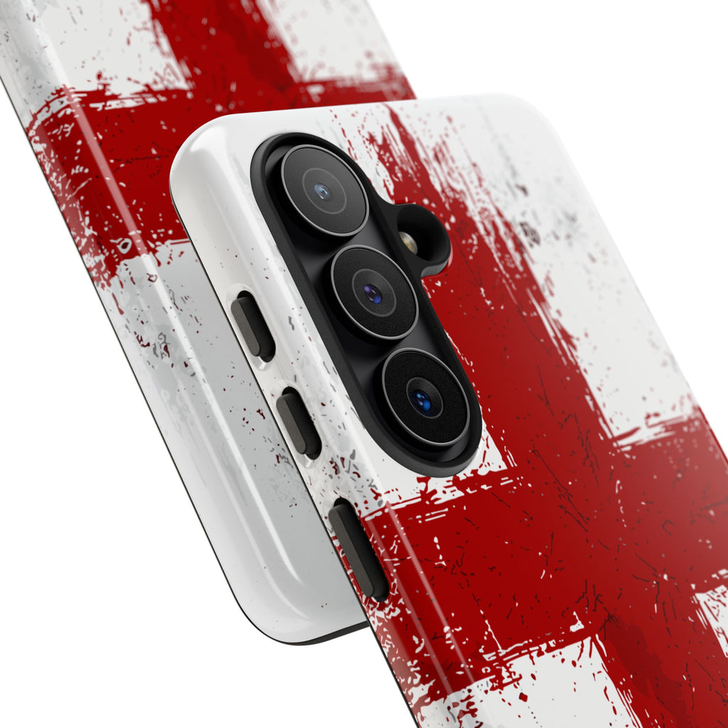 Phone Case - Distressed England St. George's Cross Patriotic Tough Case