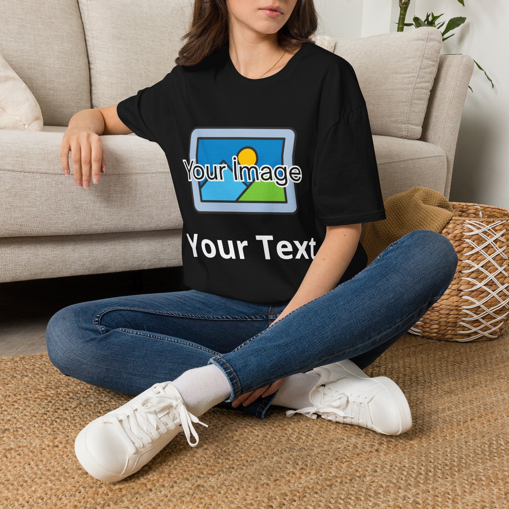 Unisex Custom Photo T-Shirt — Personalized Image & Text Tee