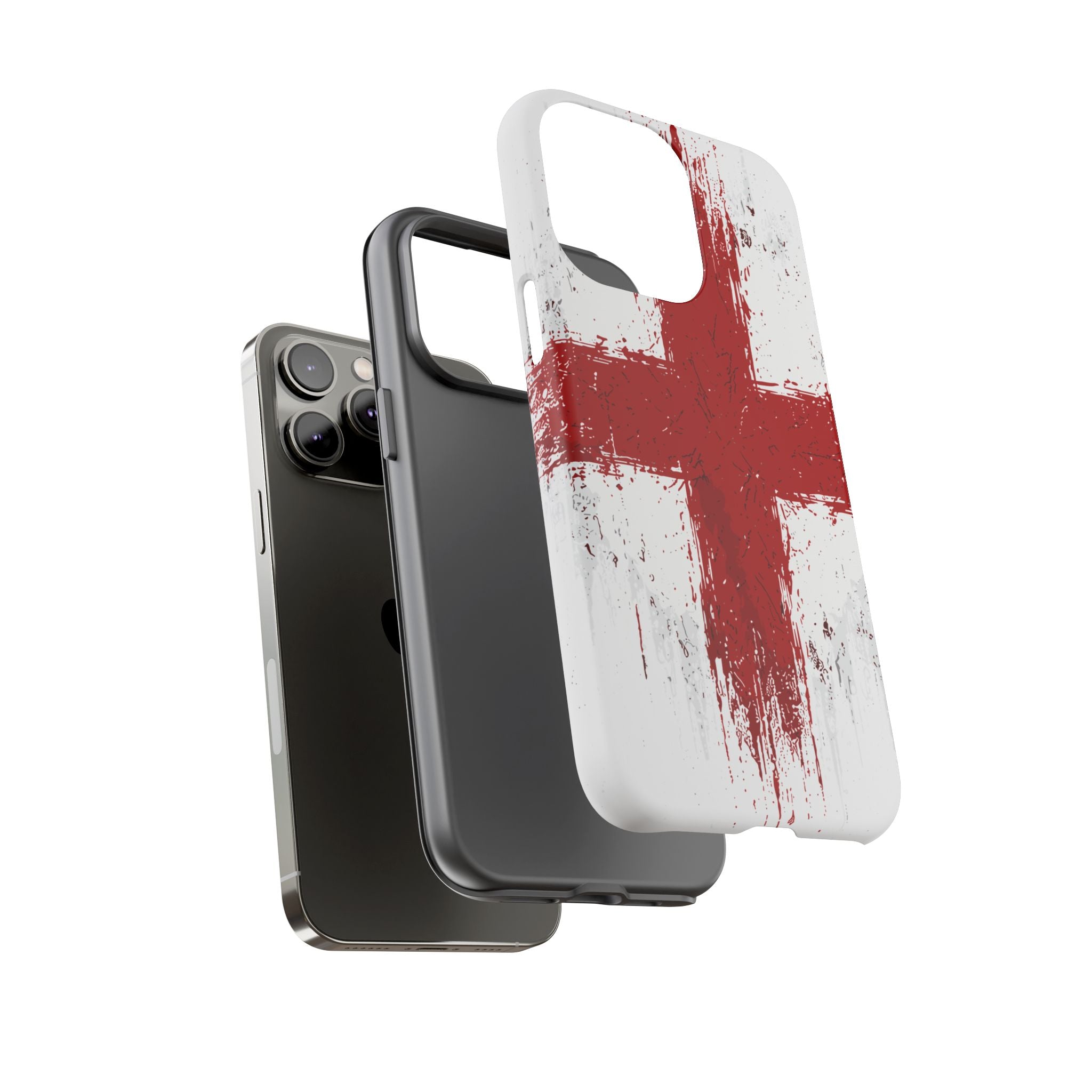 Phone Case - Distressed England St. George's Cross Patriotic Tough Case