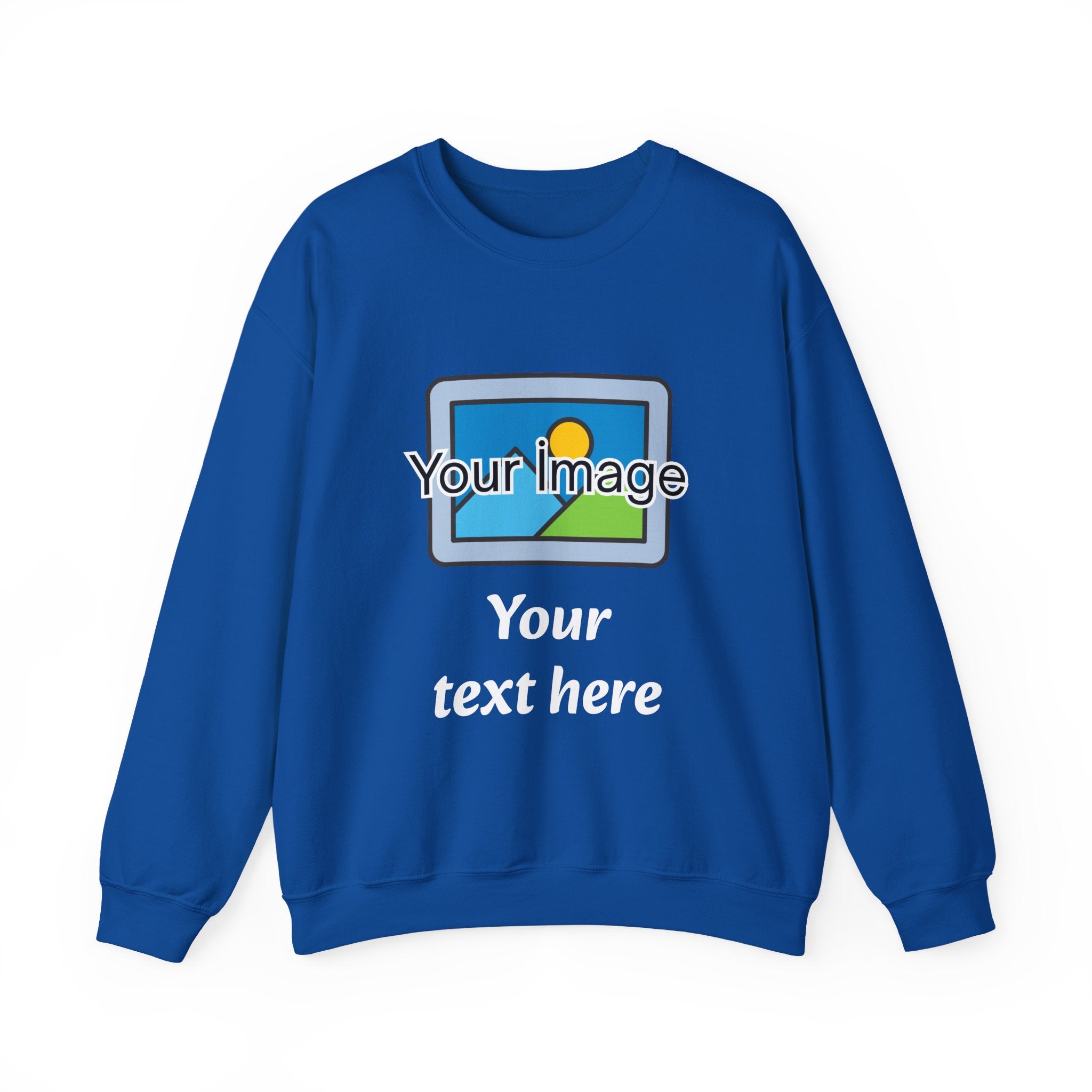 Personalized Image & Text Sweatshirt