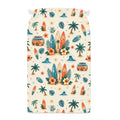 Tropical Surf Drawstring Sack — Beach Van & Surfboard Pattern Travel Pouch