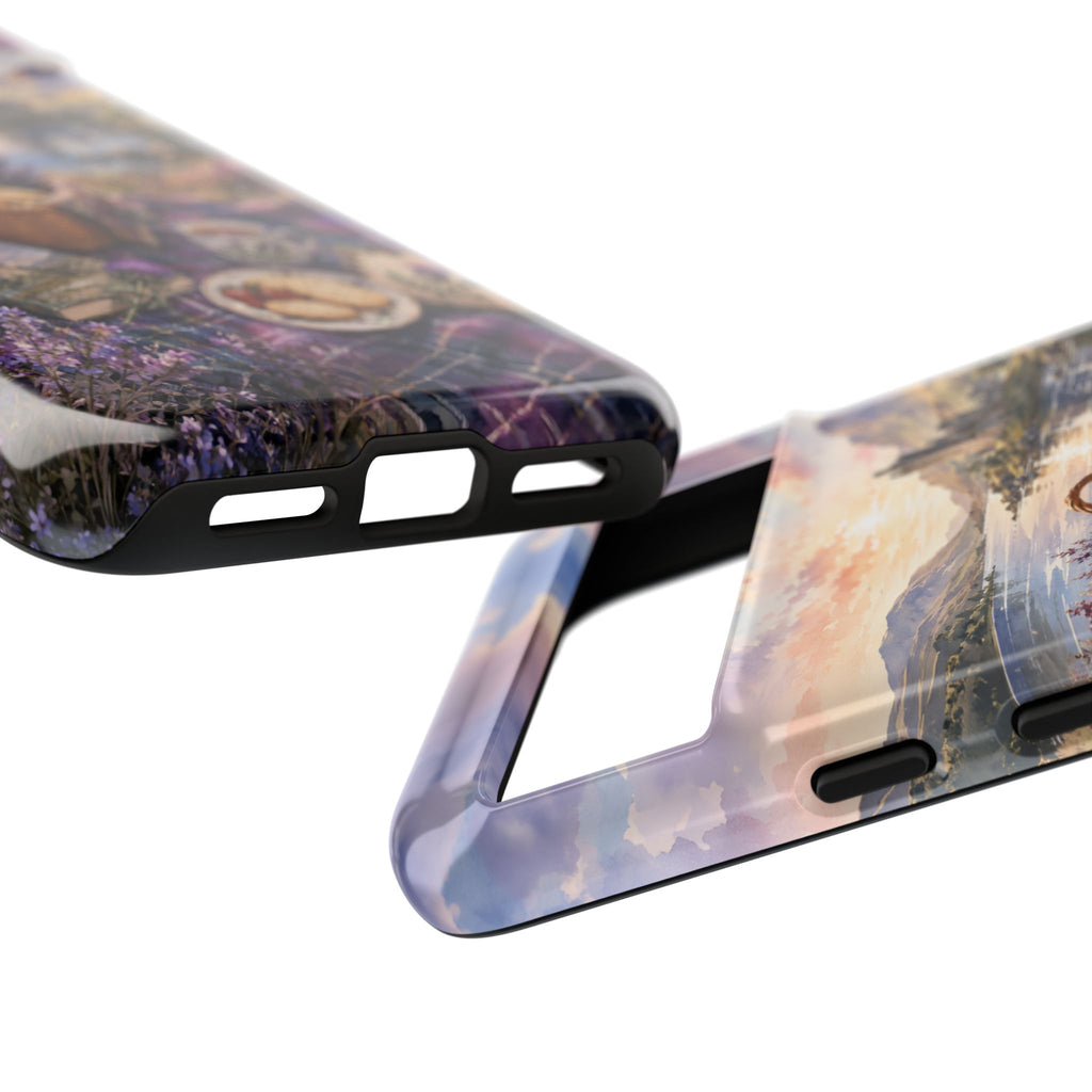 Highland Summer Picnic Phone Case – Scottish Castle & Thistle Art