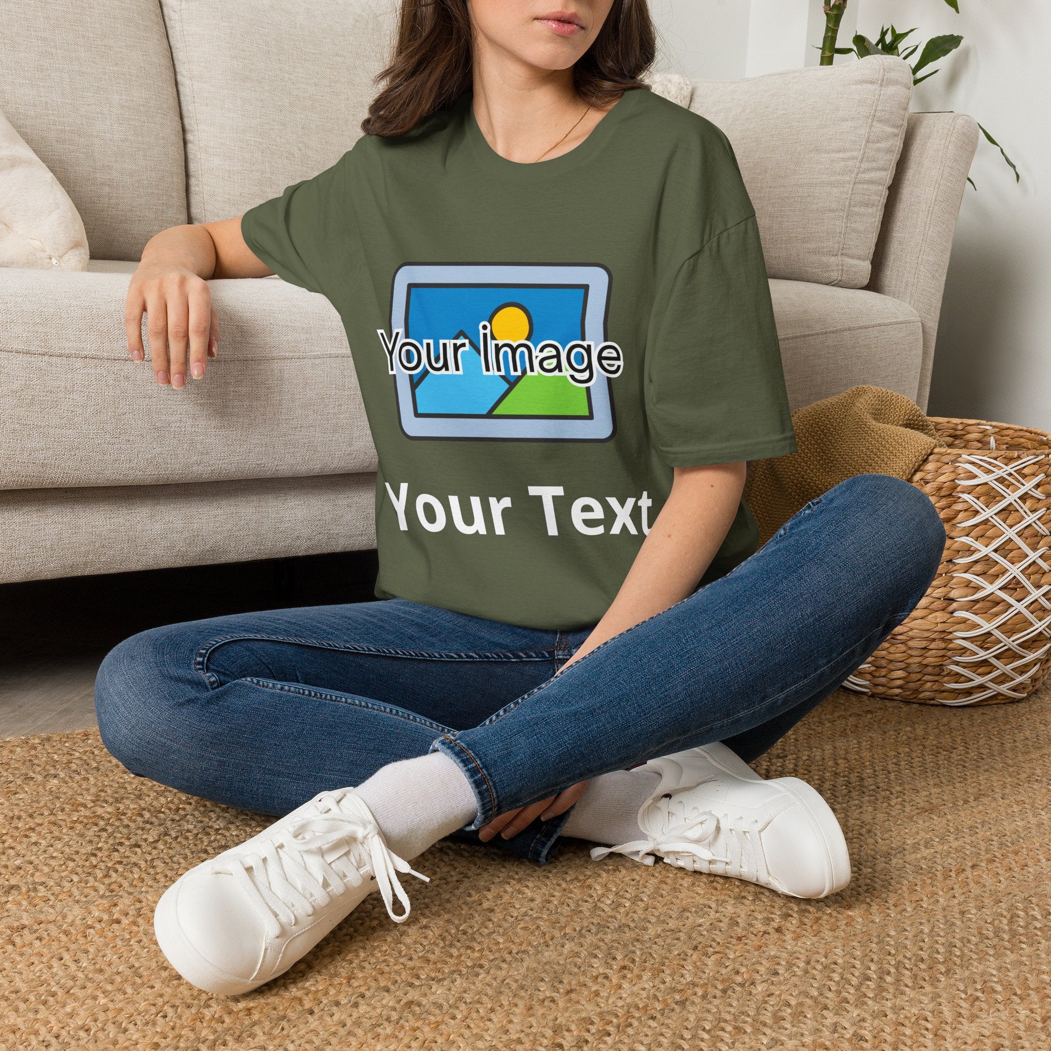 Unisex Custom Photo T-Shirt — Personalized Image & Text Tee