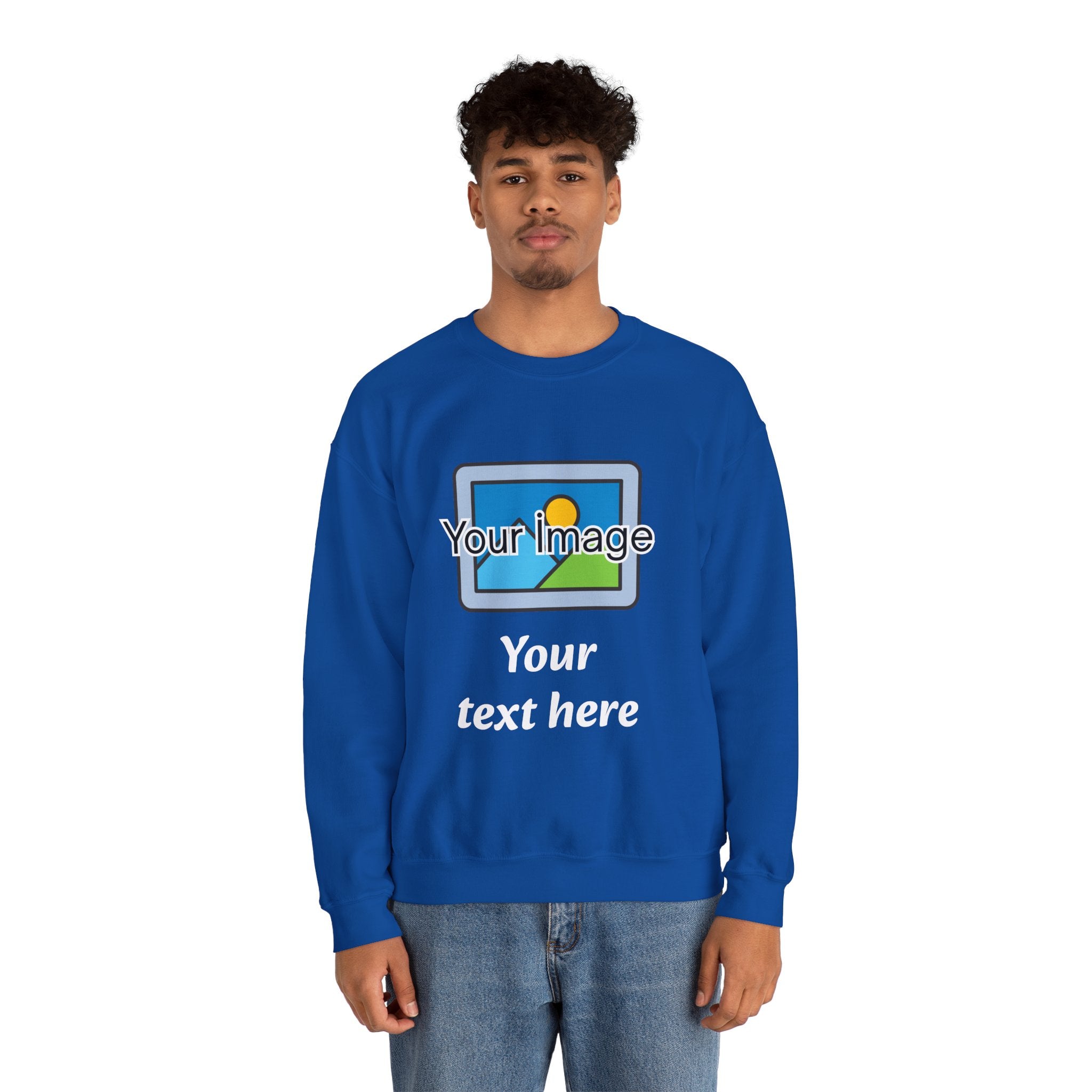 Personalized Image & Text Sweatshirt