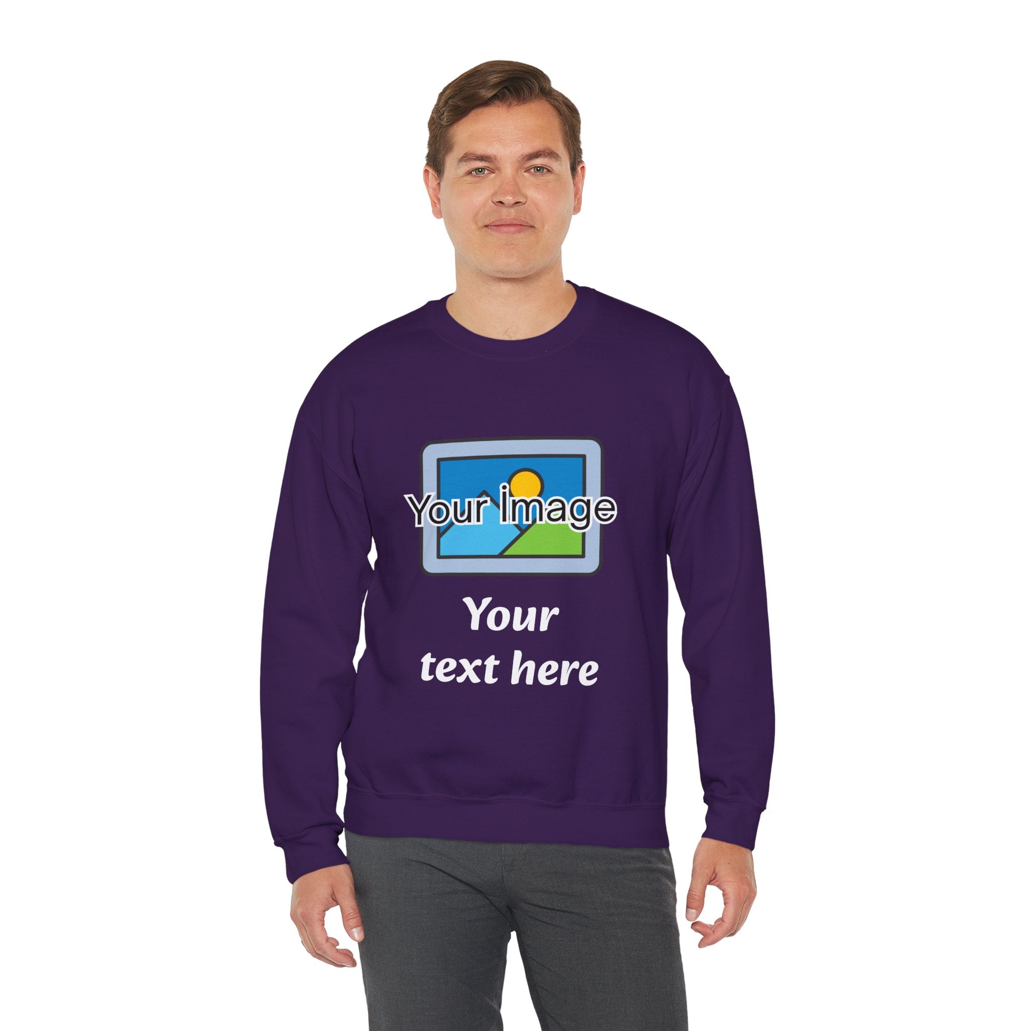 Personalized Image & Text Sweatshirt