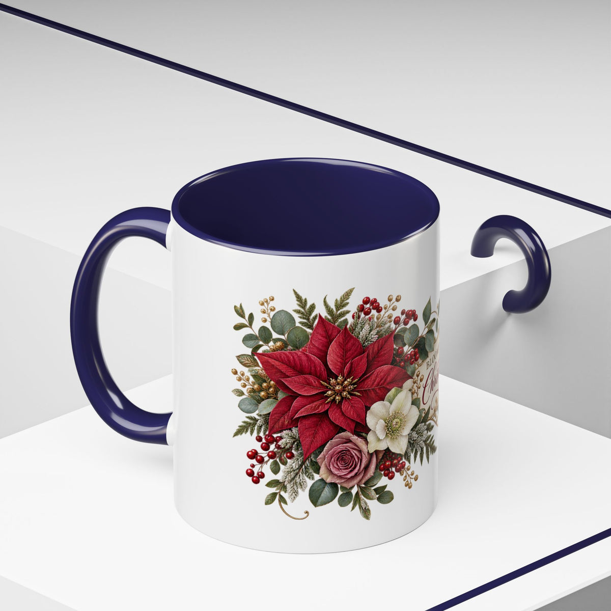 Blooming With Christmas Joy Floral Christmas Mug