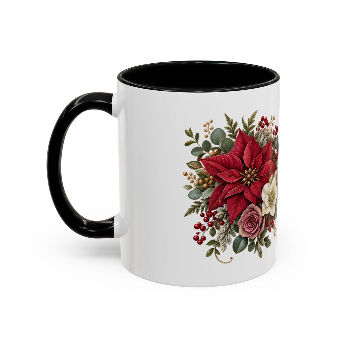 Blooming With Christmas Joy Floral Christmas Mug