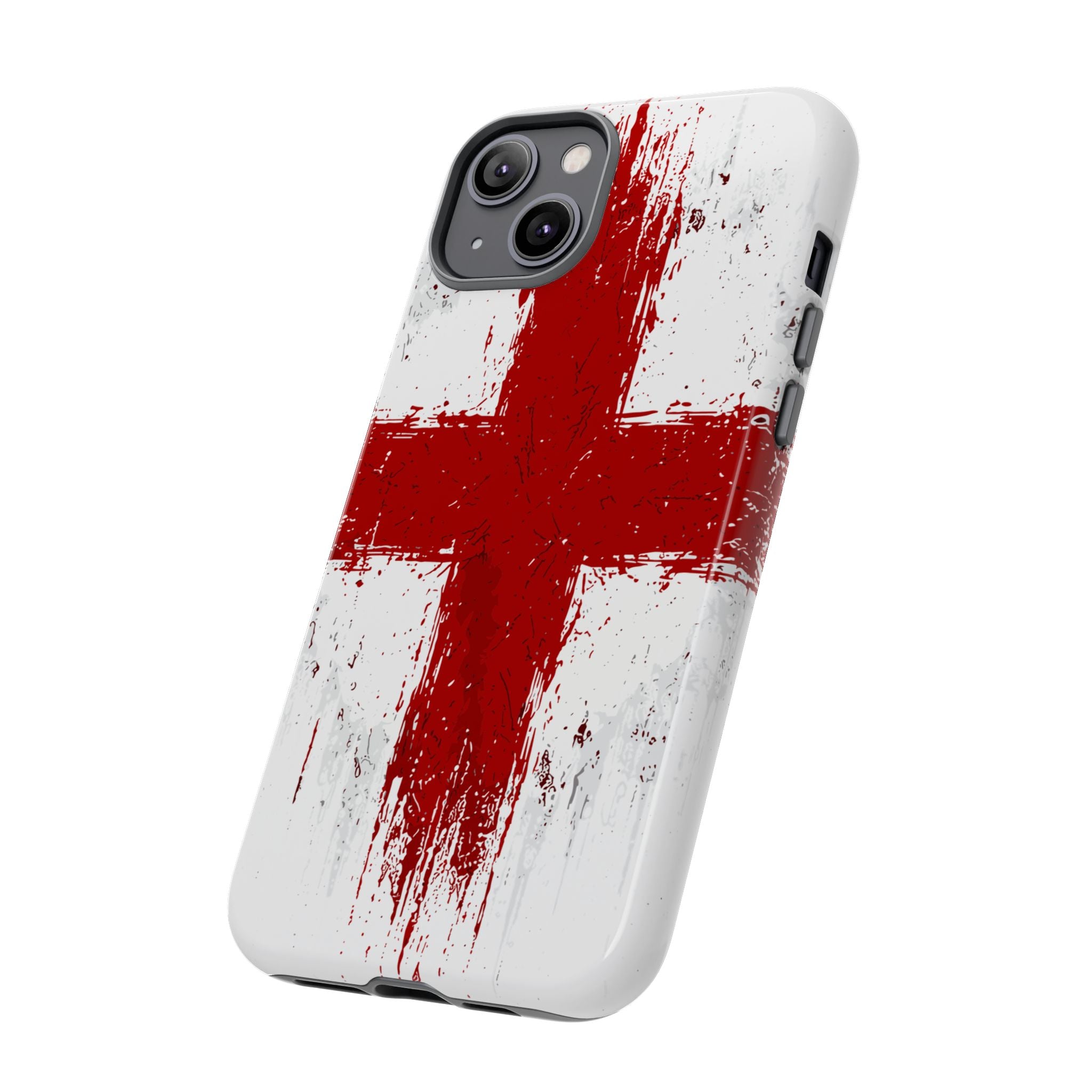 Phone Case - Distressed England St. George's Cross Patriotic Tough Case