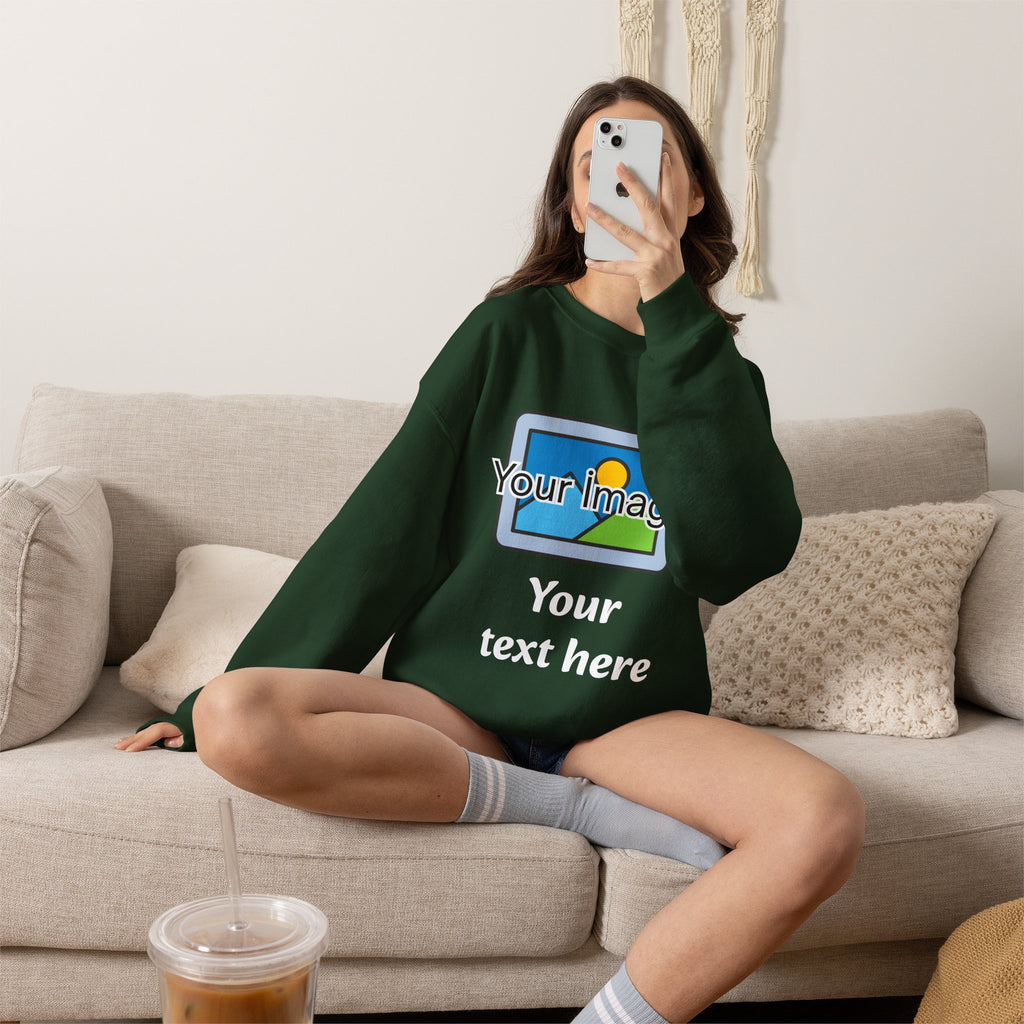 Personalized Image & Text Sweatshirt
