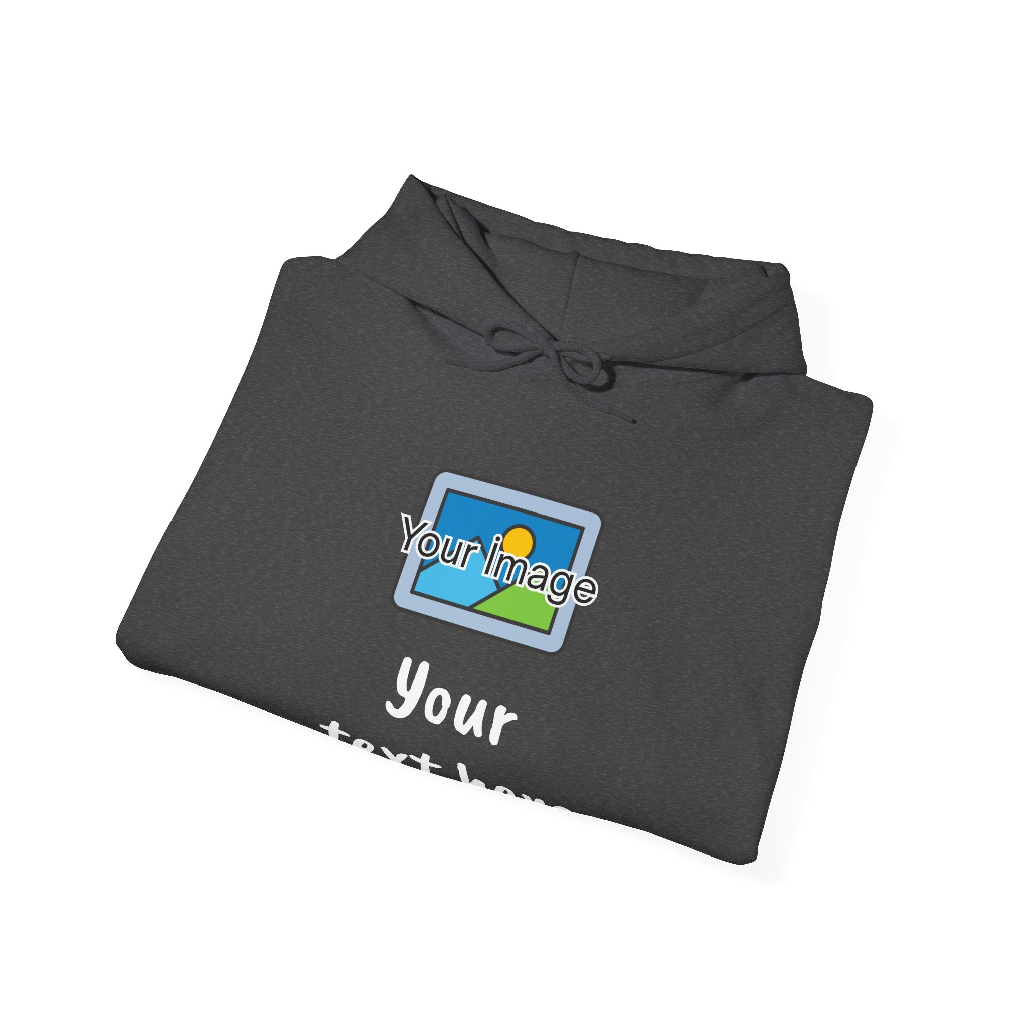 Custom Photo & Text Hoodie — Personalized Image Hoodie, Add Your Text