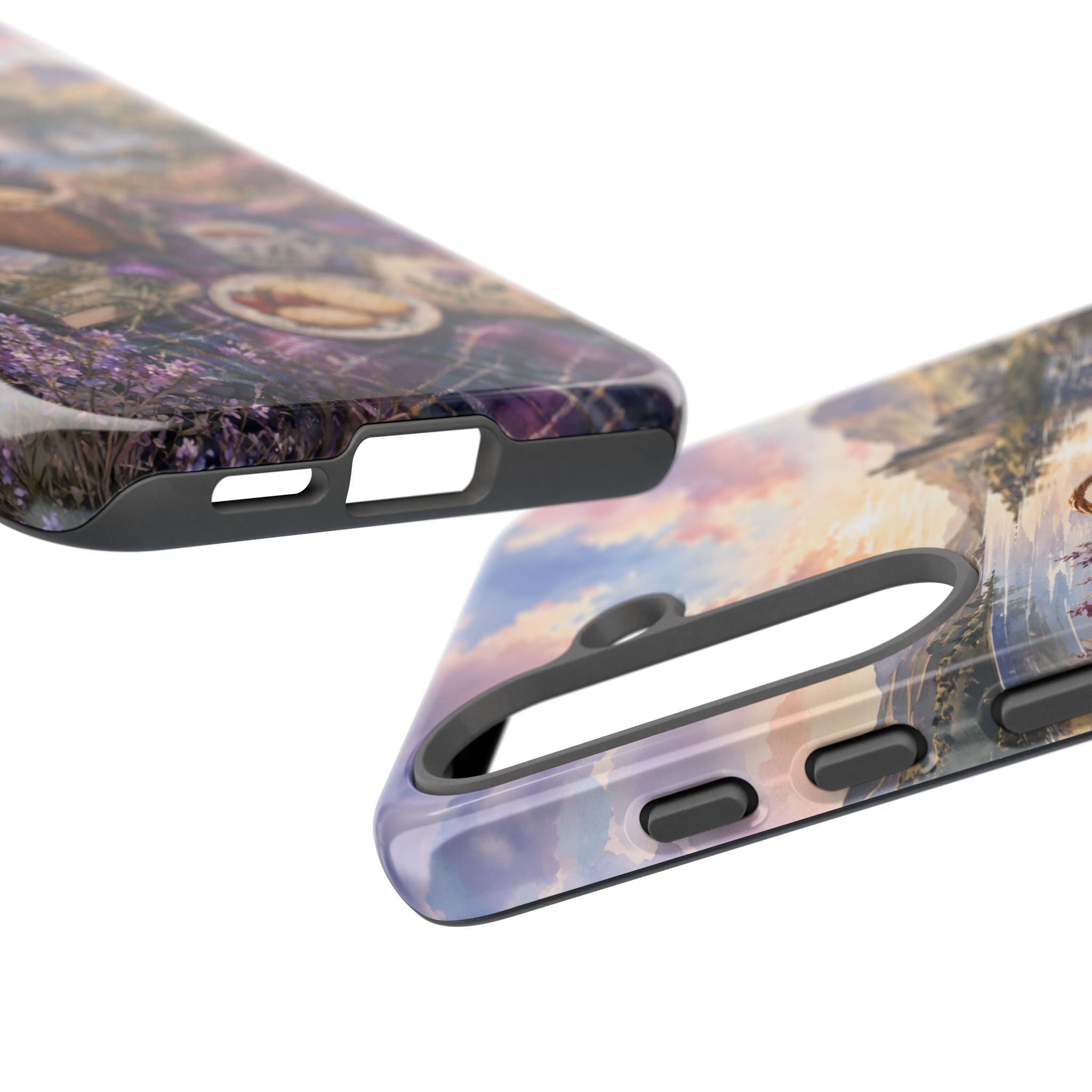 Highland Summer Picnic Phone Case – Scottish Castle & Thistle Art