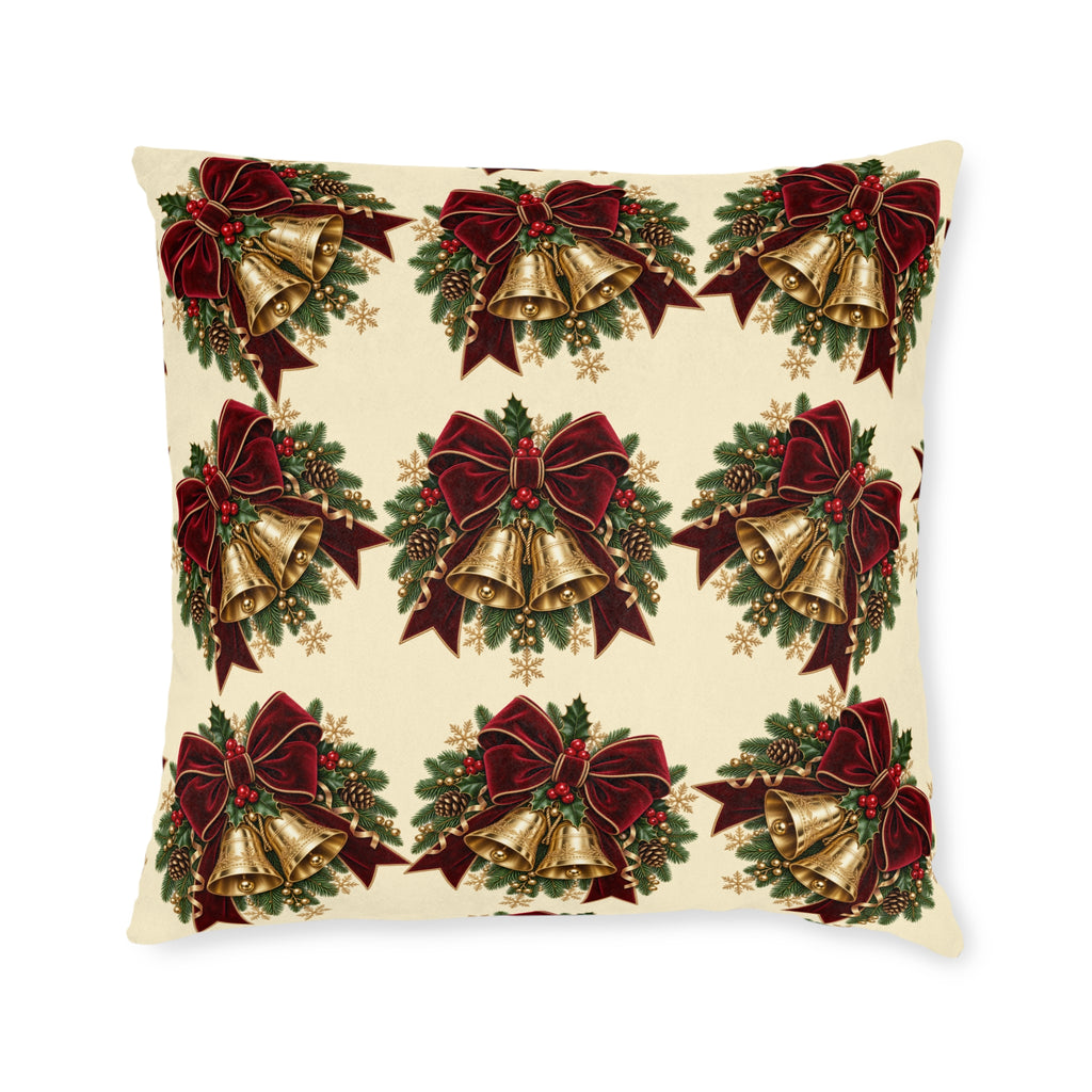 Christmas Jingle Bells Square Pillow