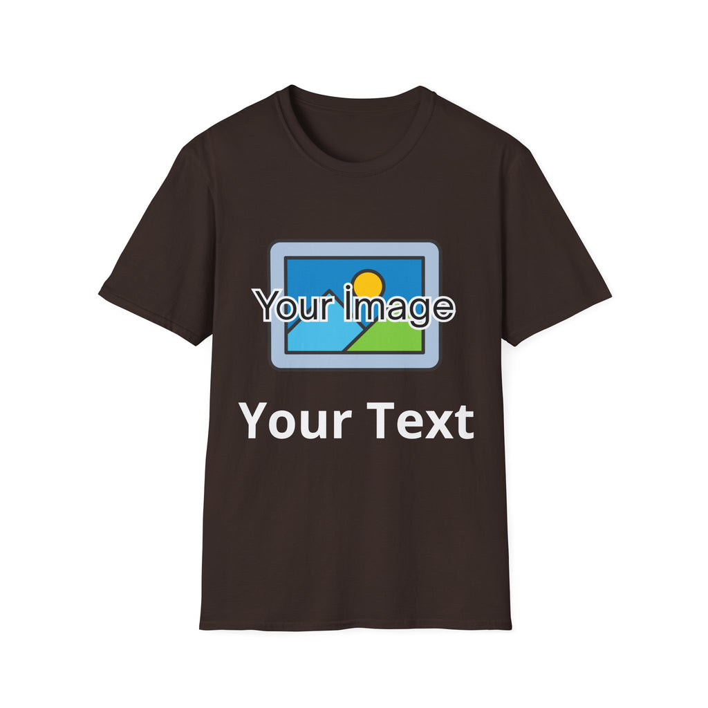 Unisex Custom Photo T-Shirt — Personalized Image & Text Tee