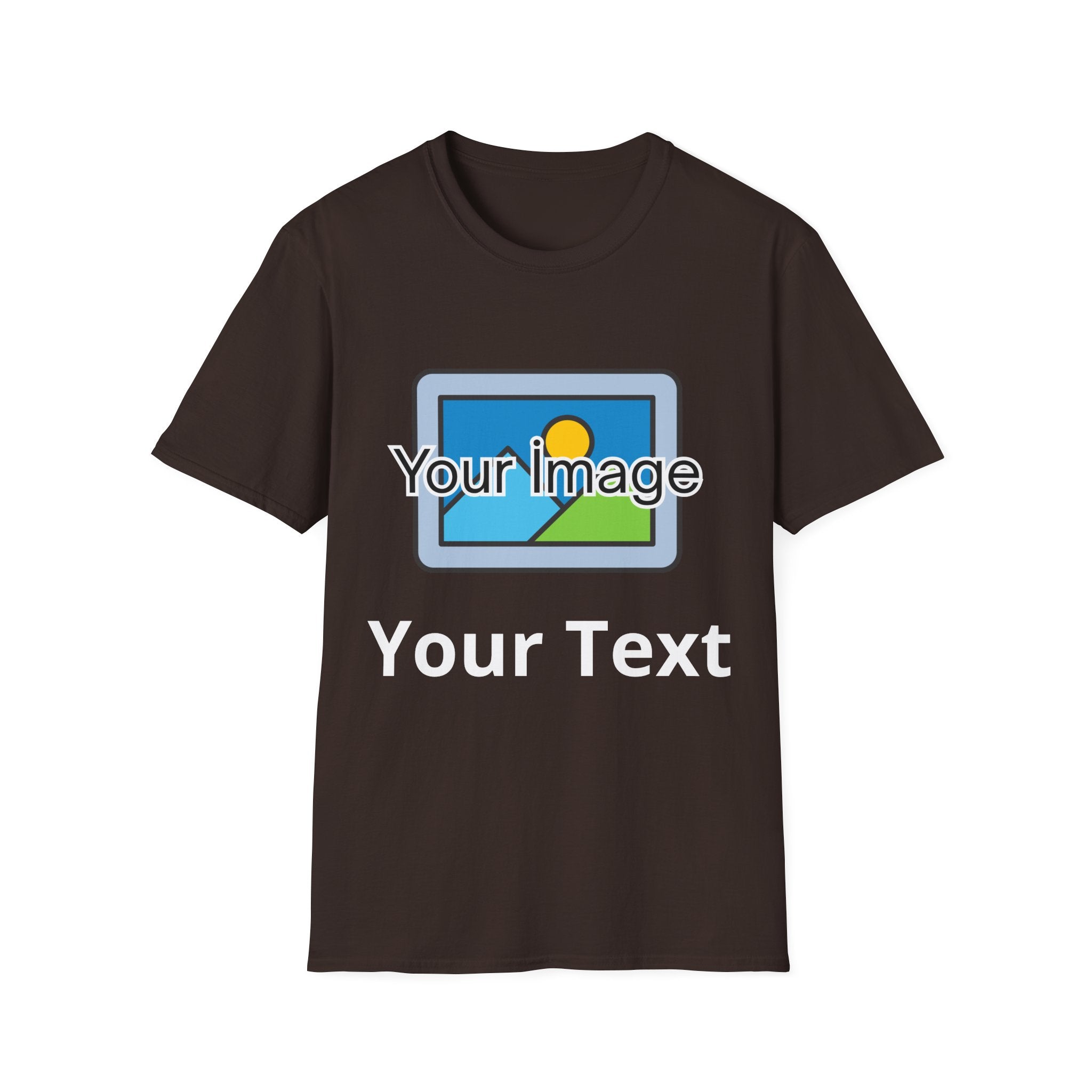 Unisex Custom Photo T-Shirt — Personalized Image & Text Tee