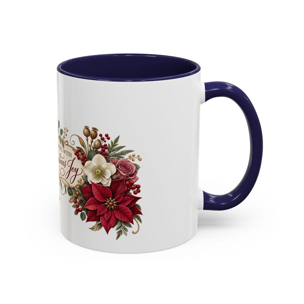 Blooming With Christmas Joy Floral Christmas Mug