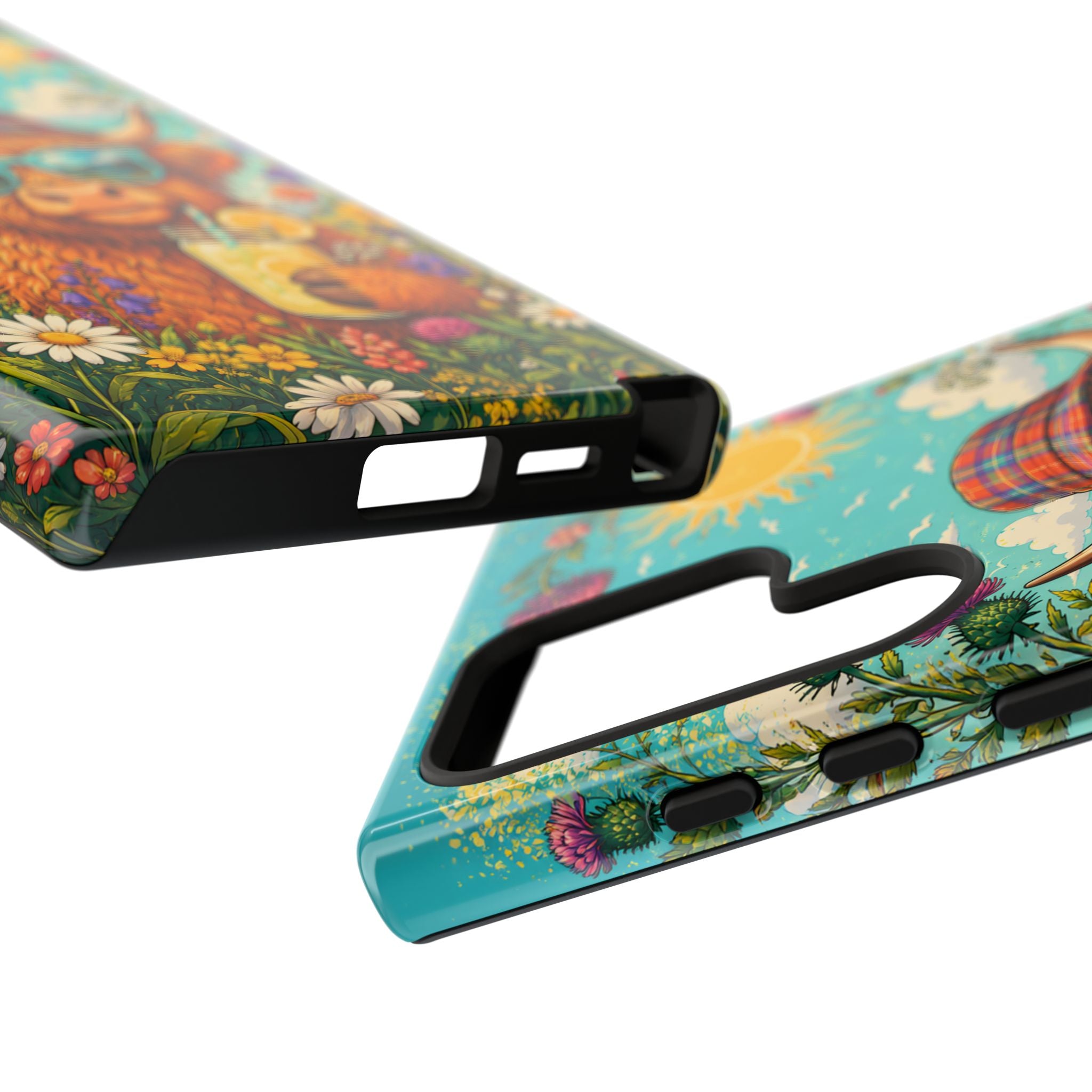 Sunny Highland Cow Phone Case – Scottish Summer Festival Edition