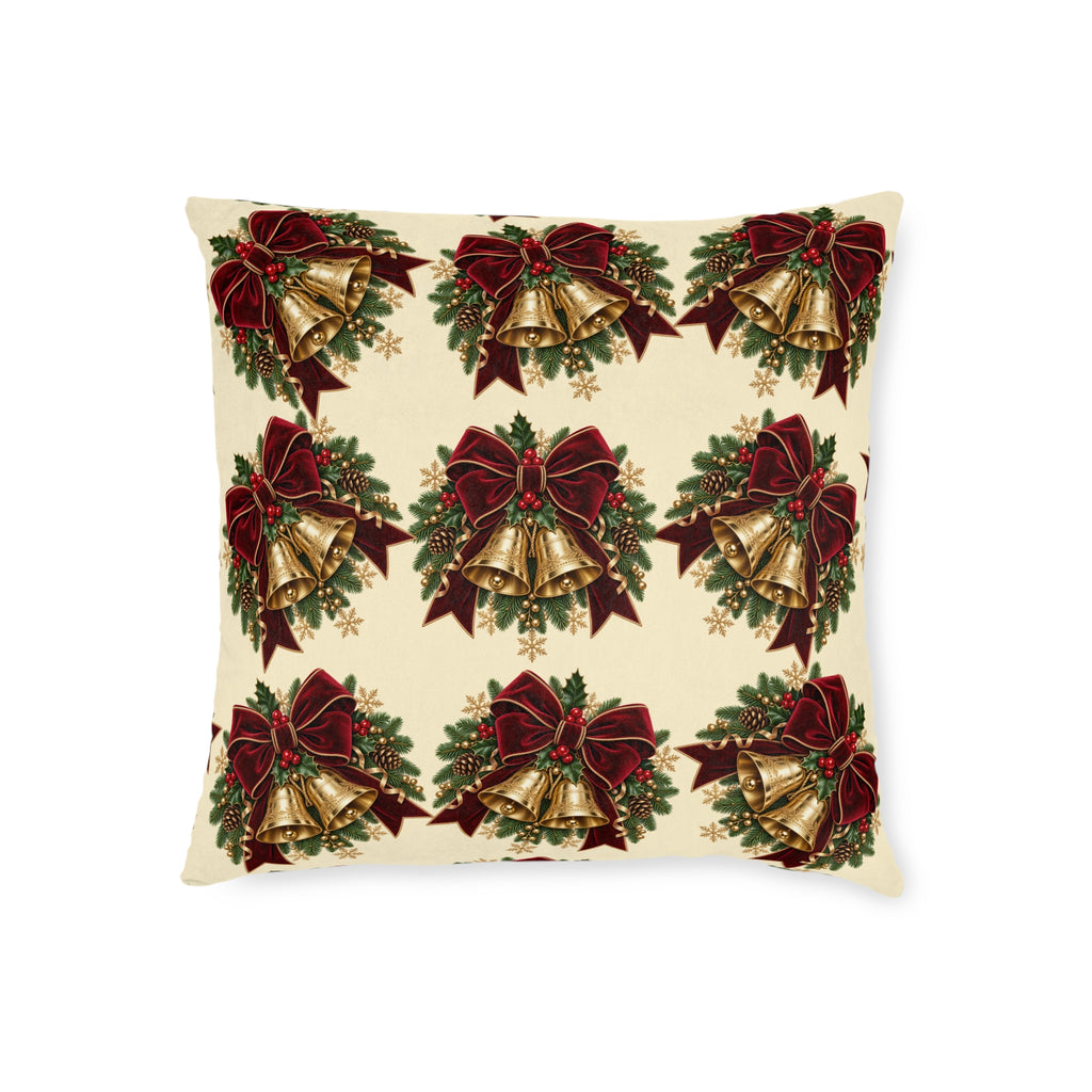 Christmas Jingle Bells Square Pillow