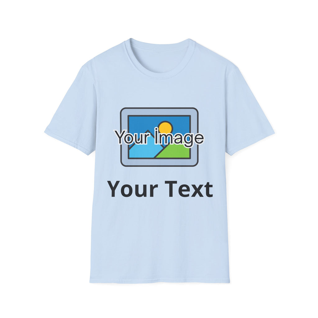 Unisex Custom Photo T-Shirt — Personalized Image & Text Tee
