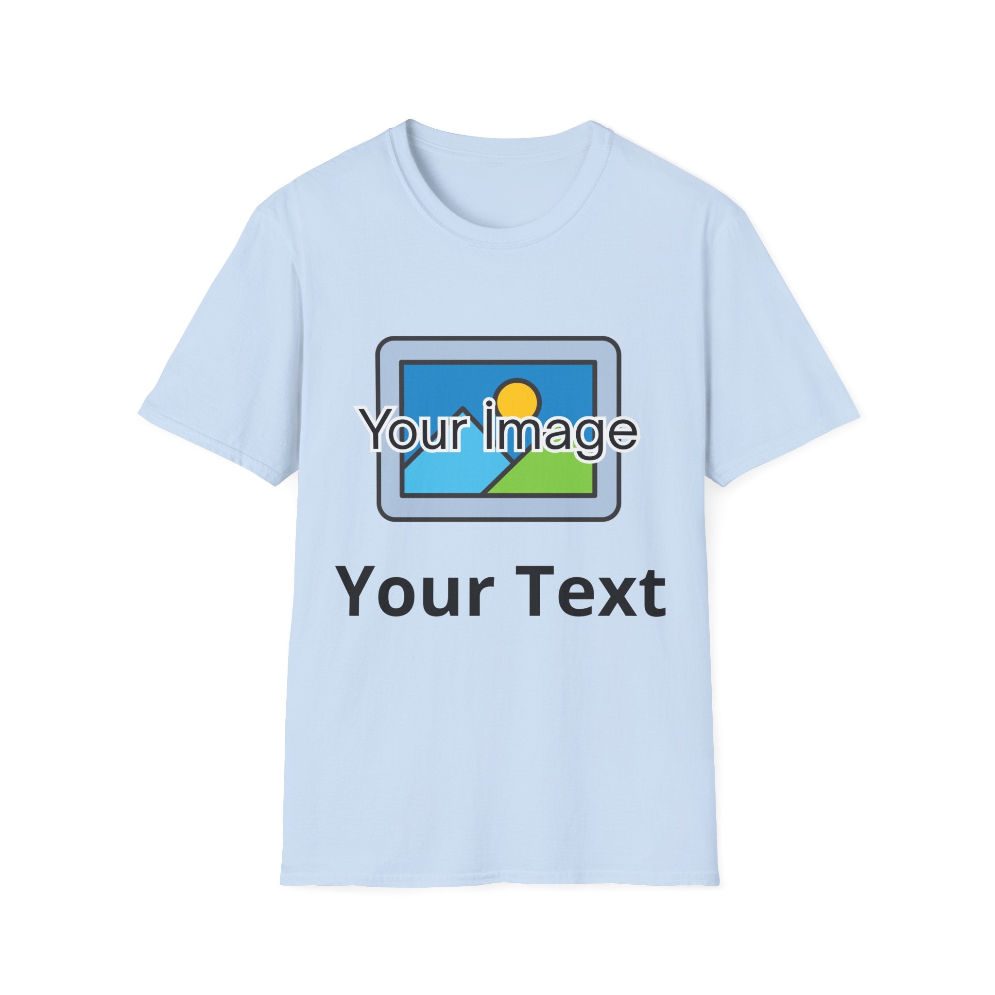 Unisex Custom Photo T-Shirt — Personalized Image & Text Tee