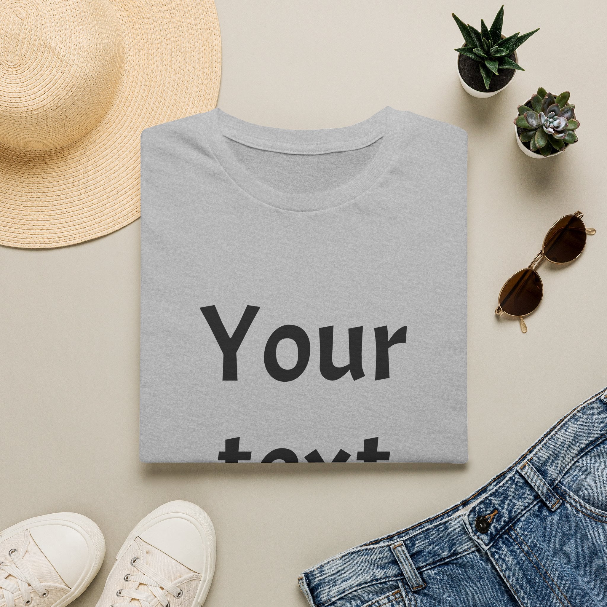 Unisex Custom Text T-Shirt — Personalized “Your Text Here” Tee