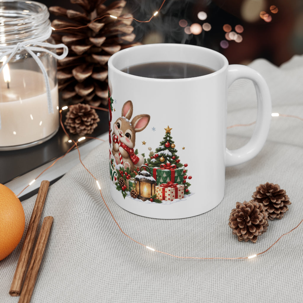 Let It Snow Christmas Woodland Animals Mug