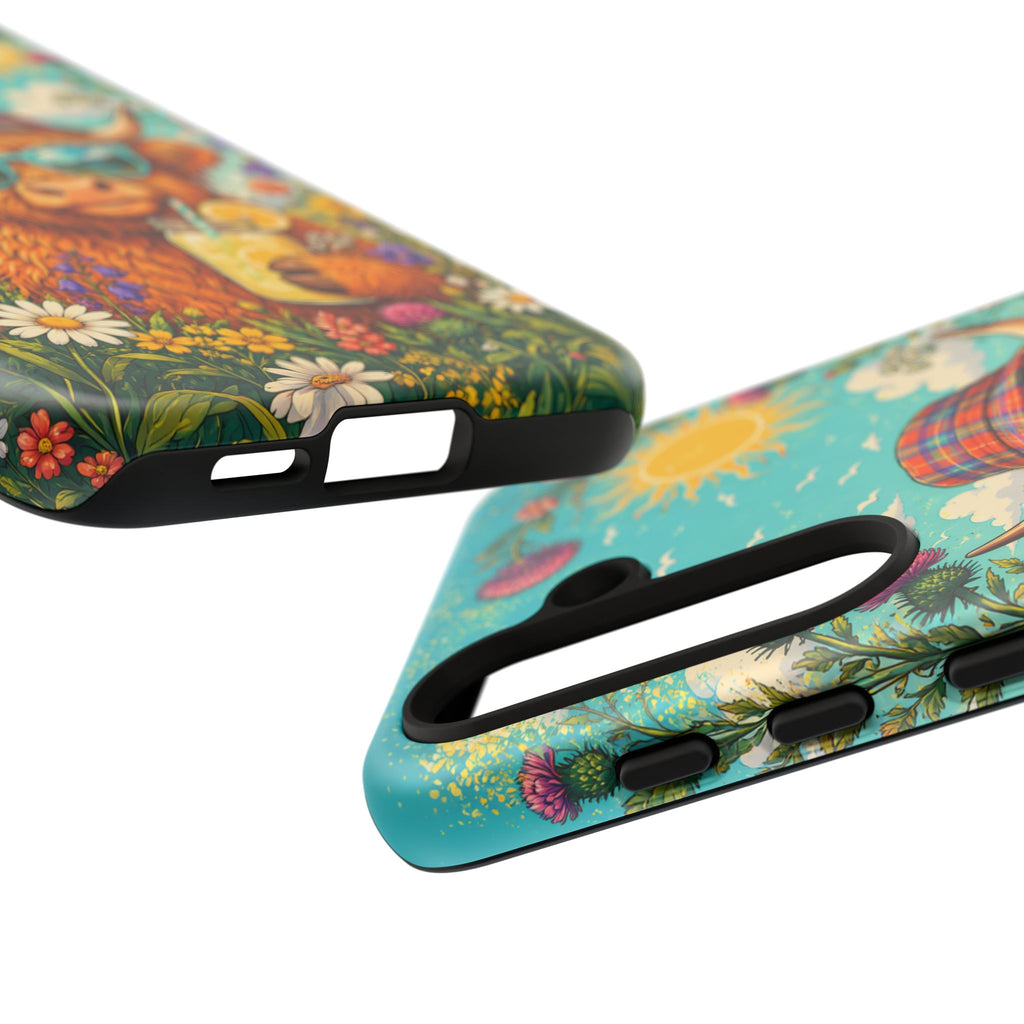 Sunny Highland Cow Phone Case – Scottish Summer Festival Edition