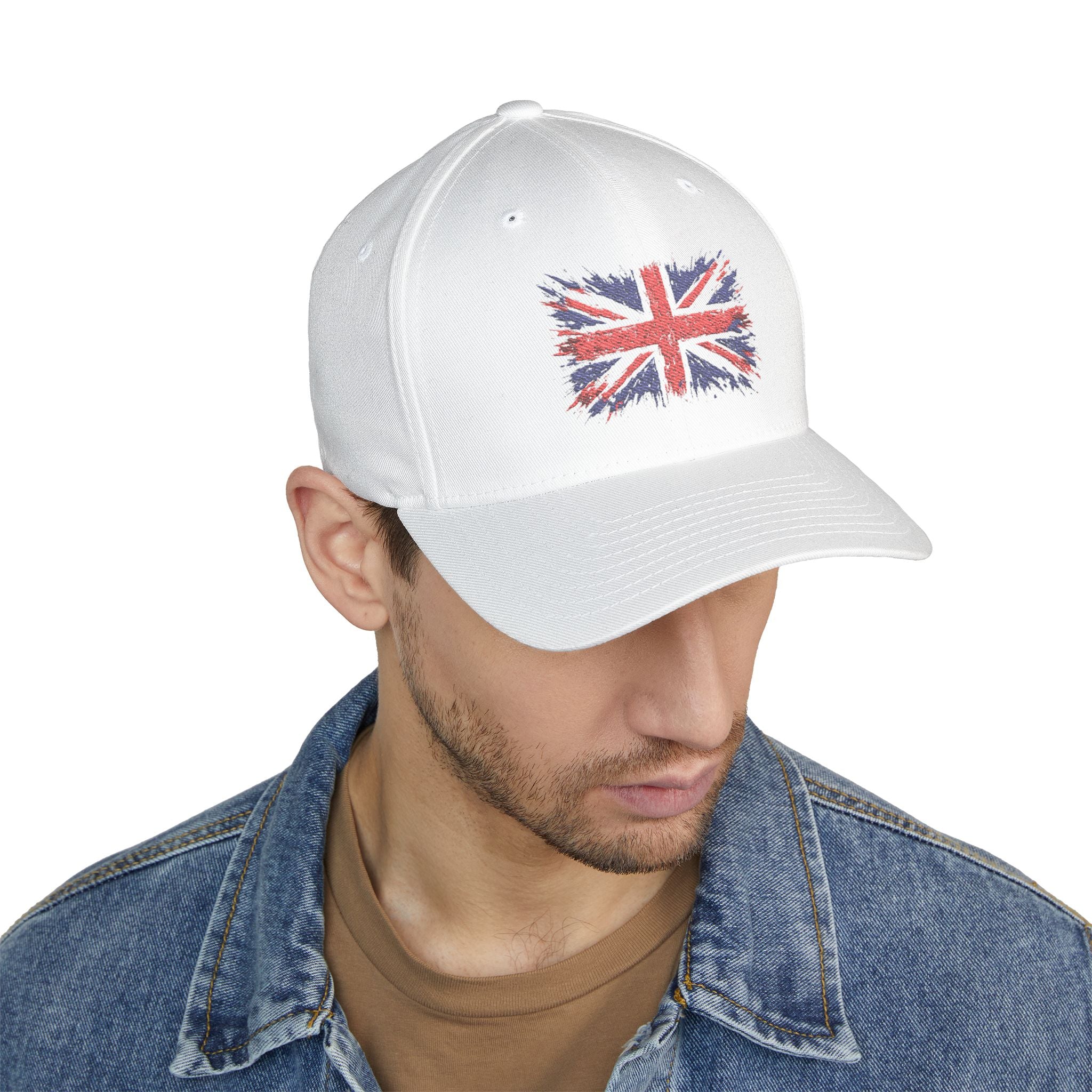 Union Jack Embroidered Cap - Distressed British Flag Baseball Hat