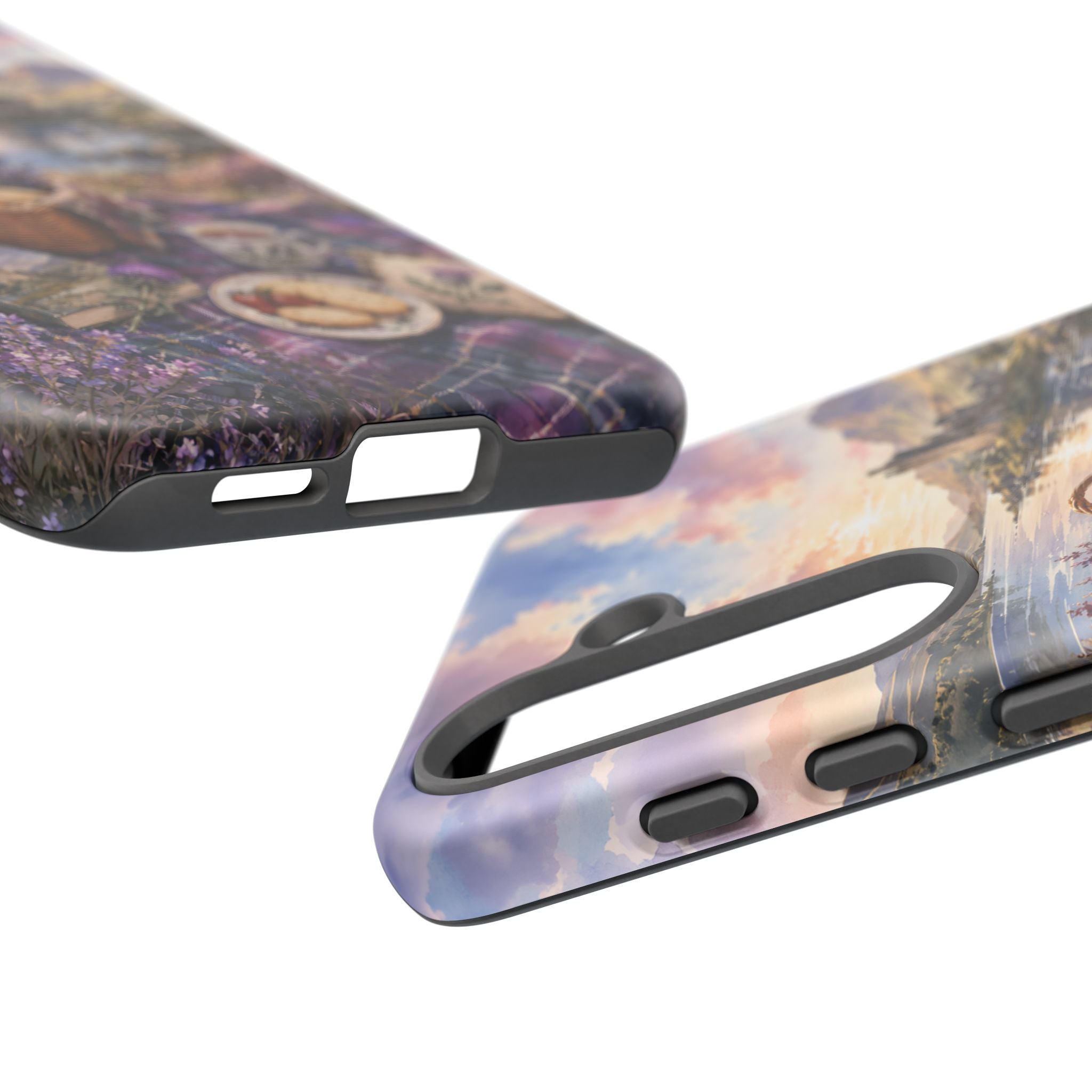 Highland Summer Picnic Phone Case – Scottish Castle & Thistle Art
