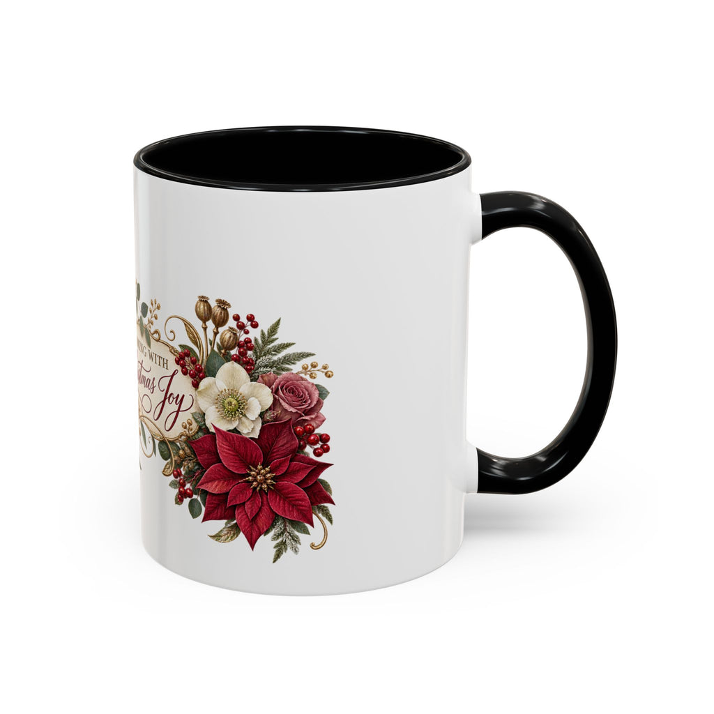 Blooming With Christmas Joy Floral Christmas Mug