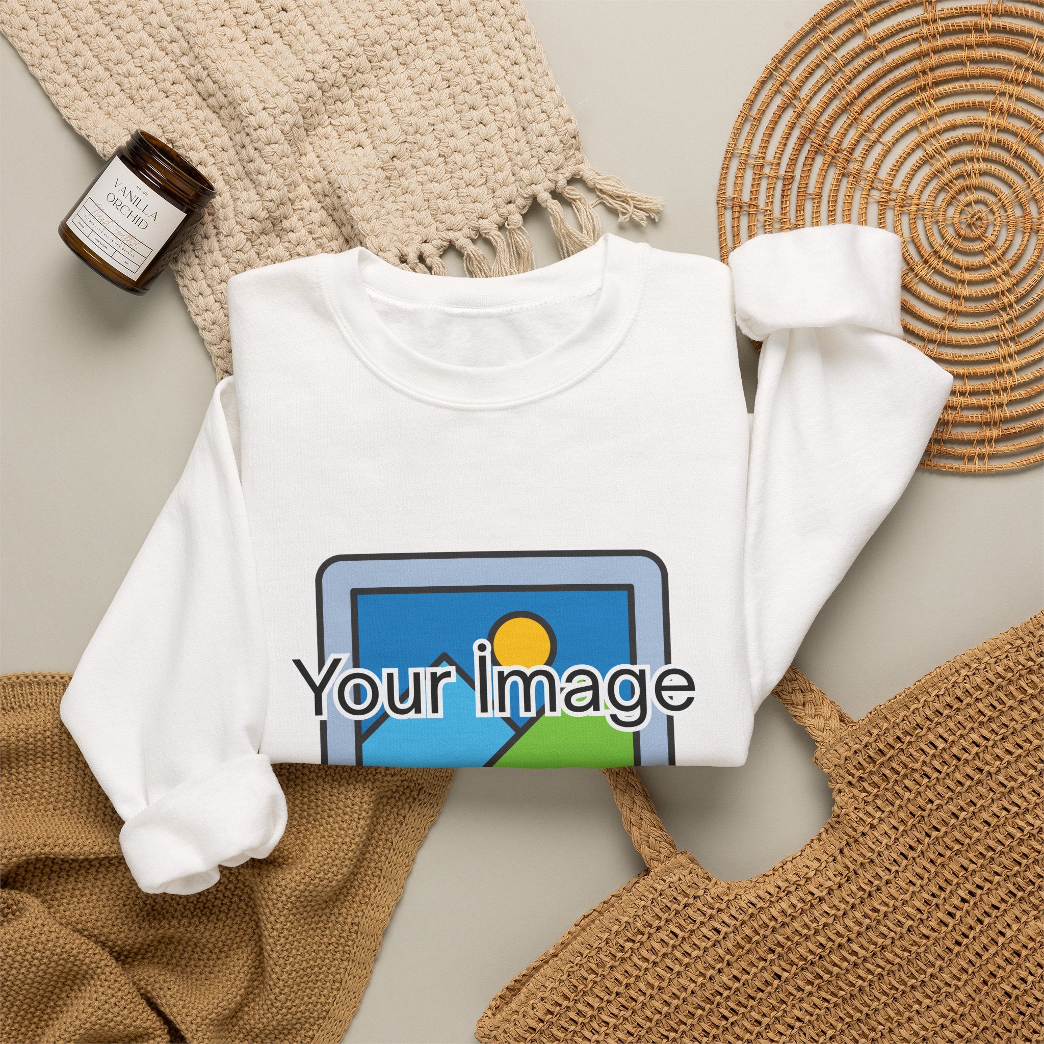 Personalized Image & Text Sweatshirt