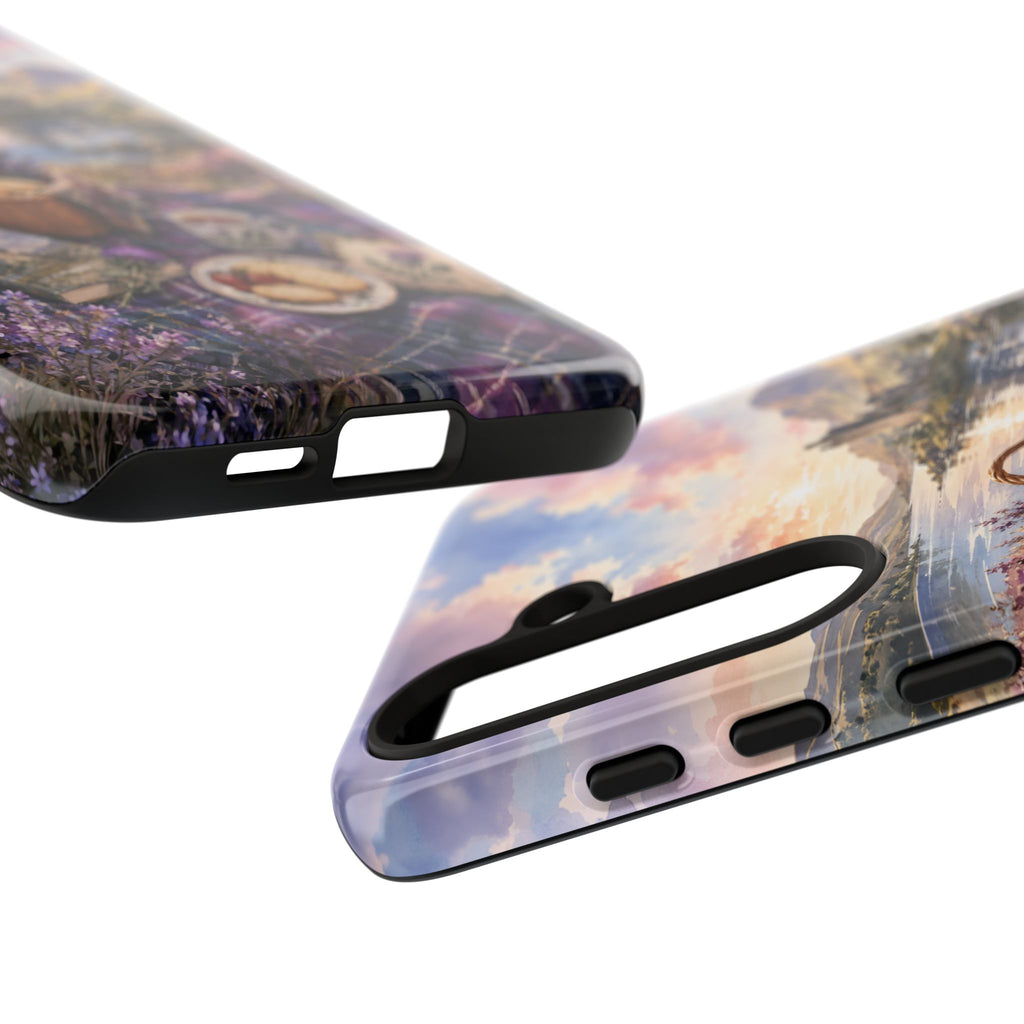 Highland Summer Picnic Phone Case – Scottish Castle & Thistle Art