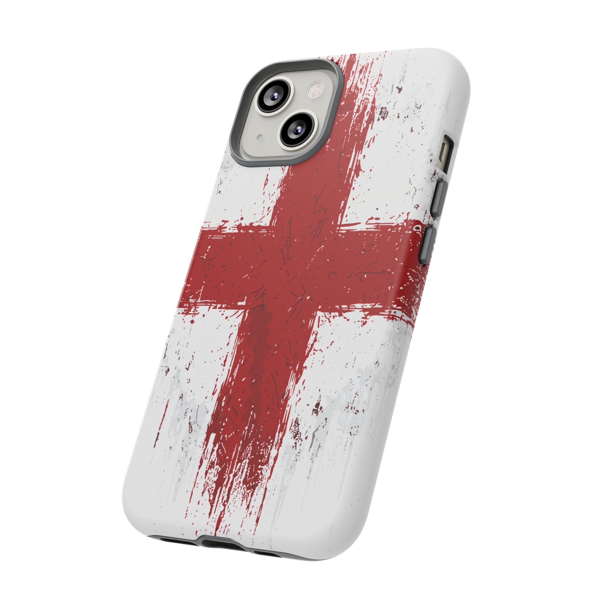 Phone Case - Distressed England St. George's Cross Patriotic Tough Case