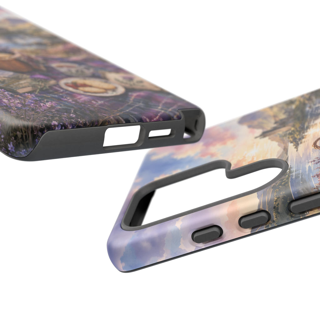 Highland Summer Picnic Phone Case – Scottish Castle & Thistle Art