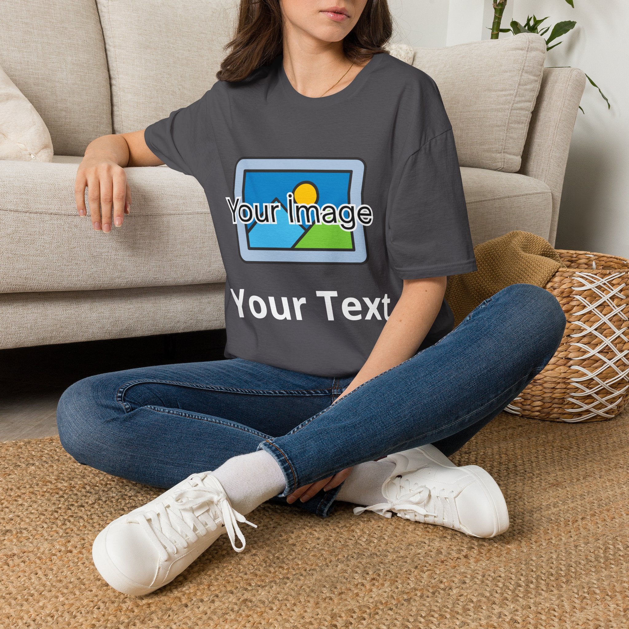 Unisex Custom Photo T-Shirt — Personalized Image & Text Tee