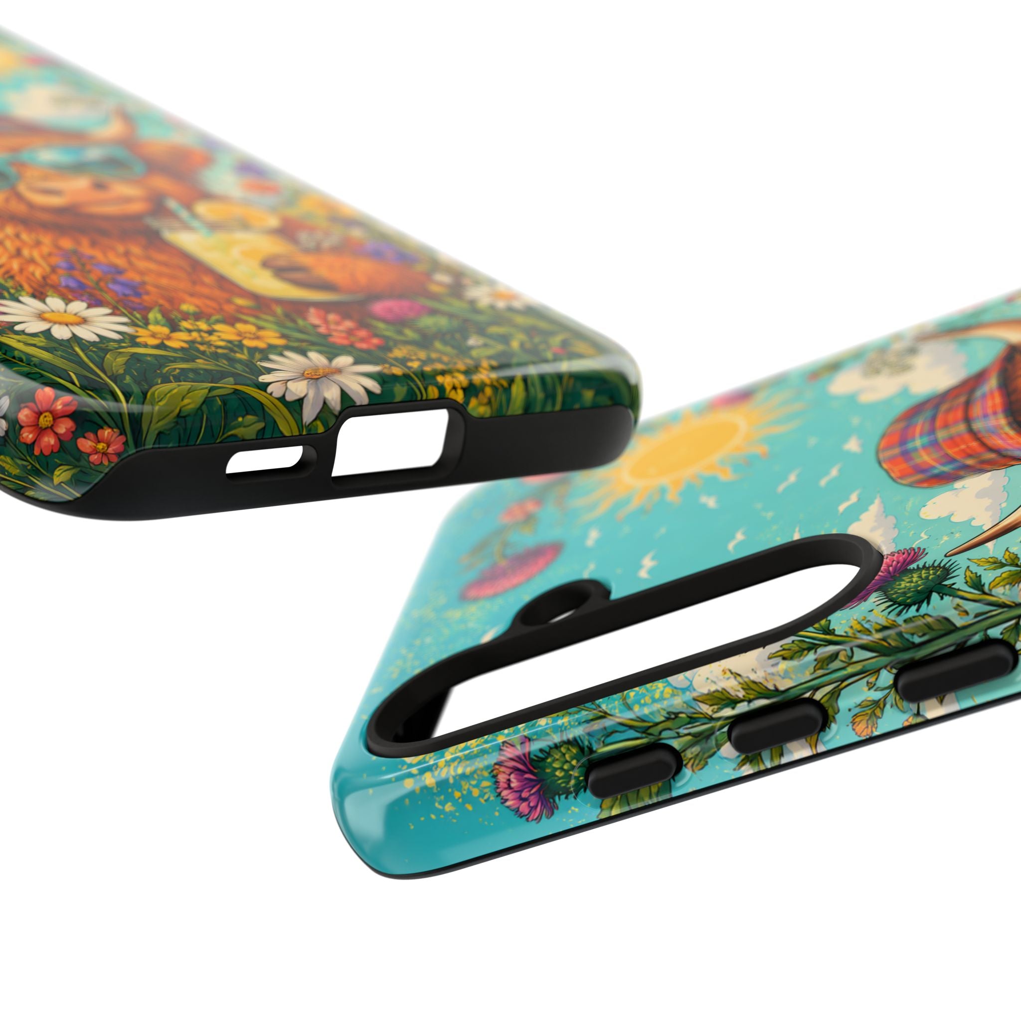 Sunny Highland Cow Phone Case – Scottish Summer Festival Edition