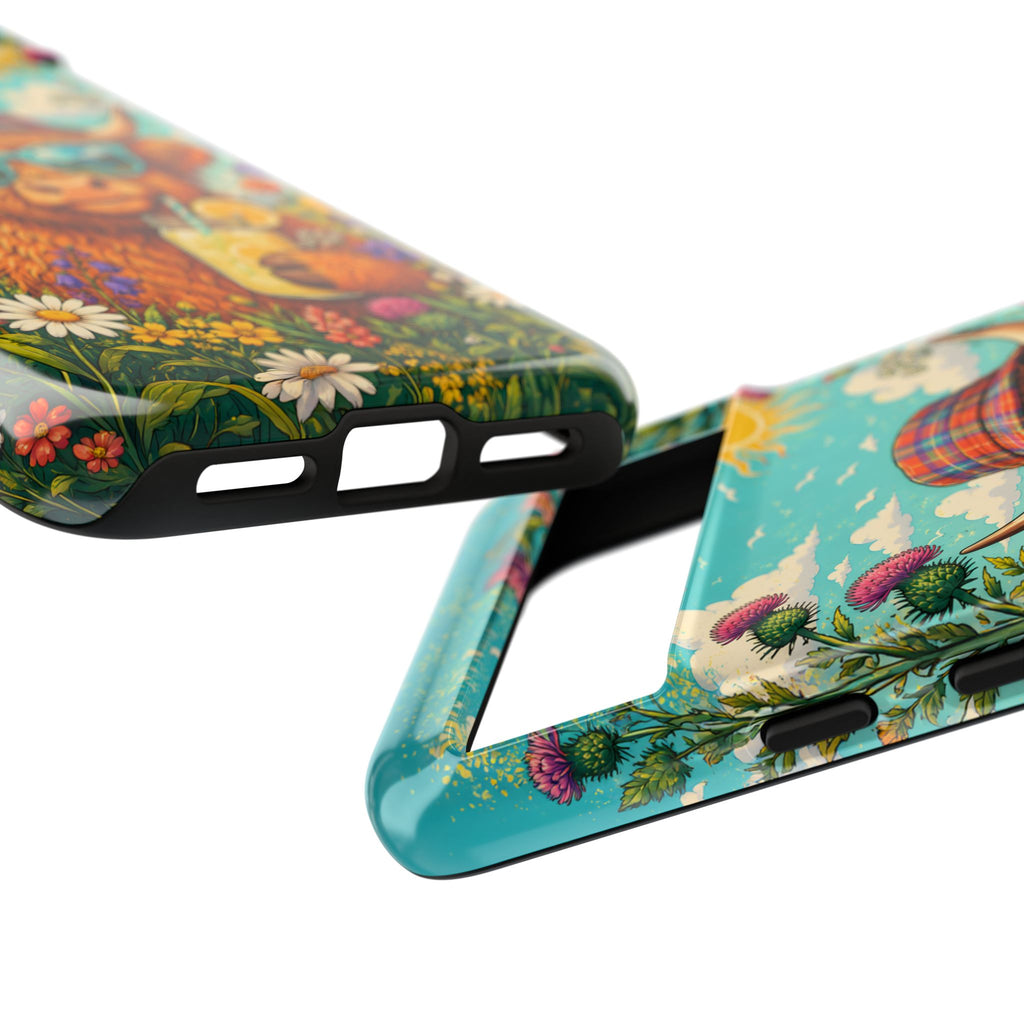 Sunny Highland Cow Phone Case – Scottish Summer Festival Edition