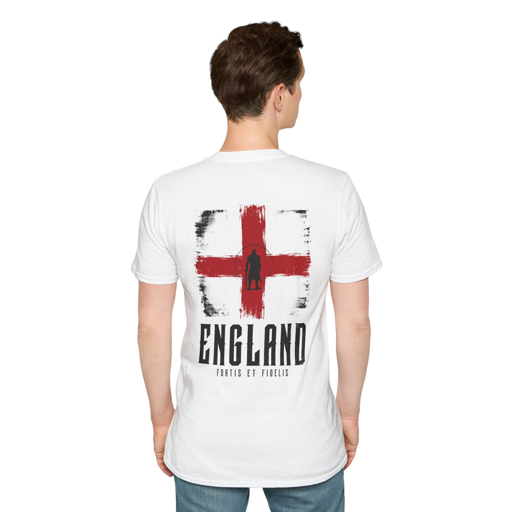 Copy of England St. George Flag T-Shirt — Vintage Distressed Football Supporter Tee