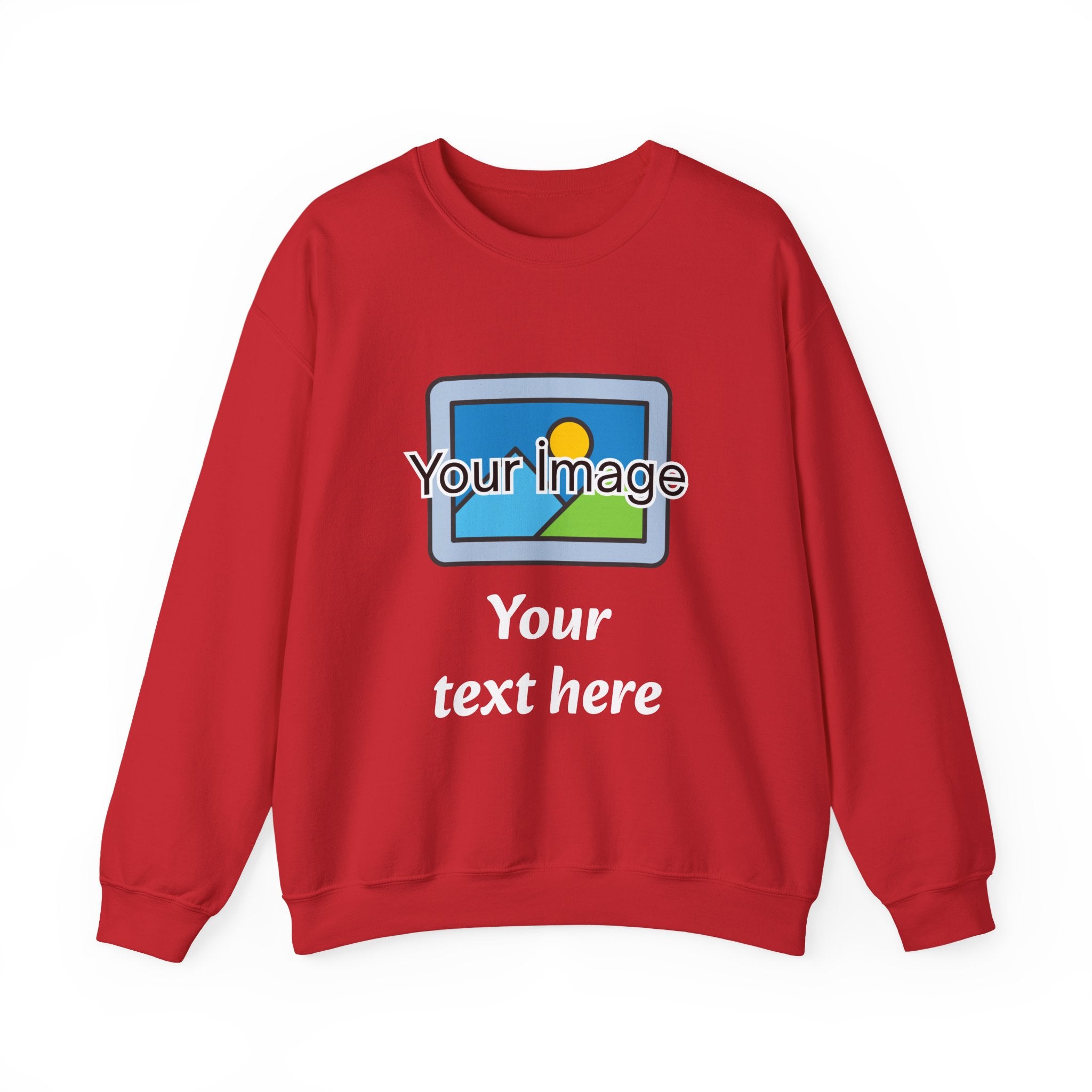 Personalized Image & Text Sweatshirt