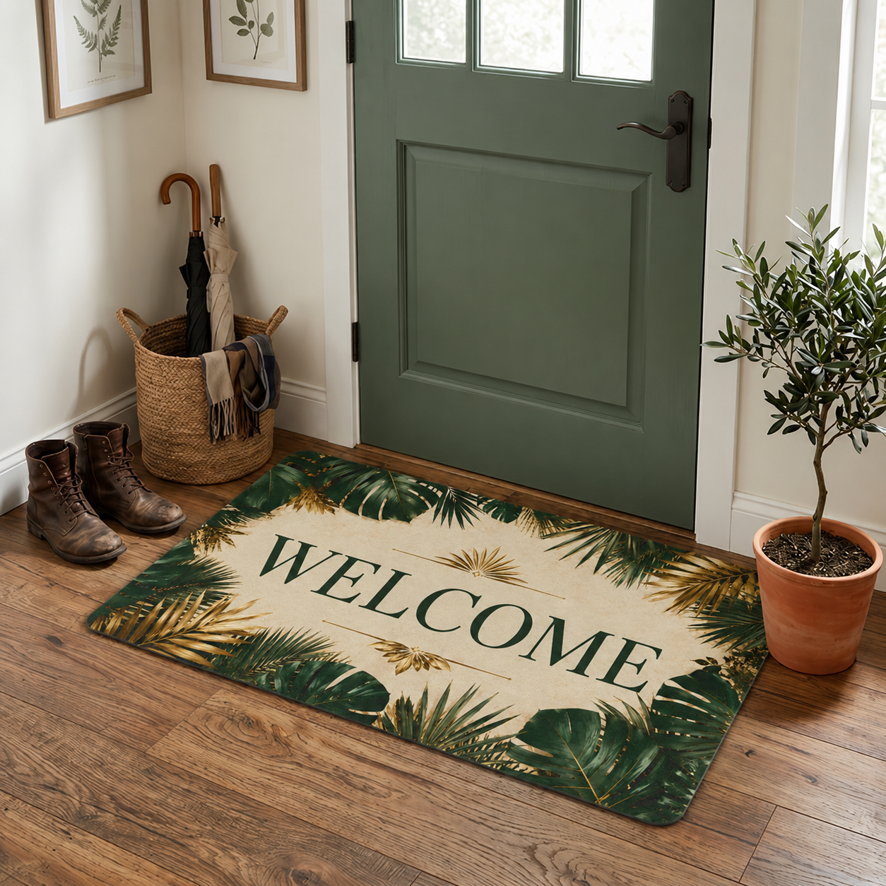 Welcome Tropical Doormat
